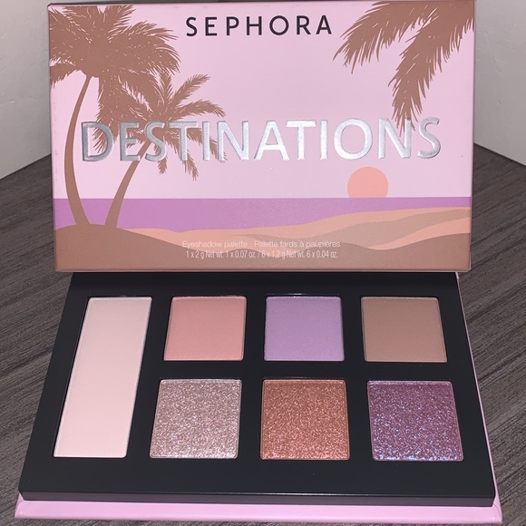 Sephora Destinations Island Hopping Eyeshadow Palette roses, lilacs multi finish - Picture 3 of 5
